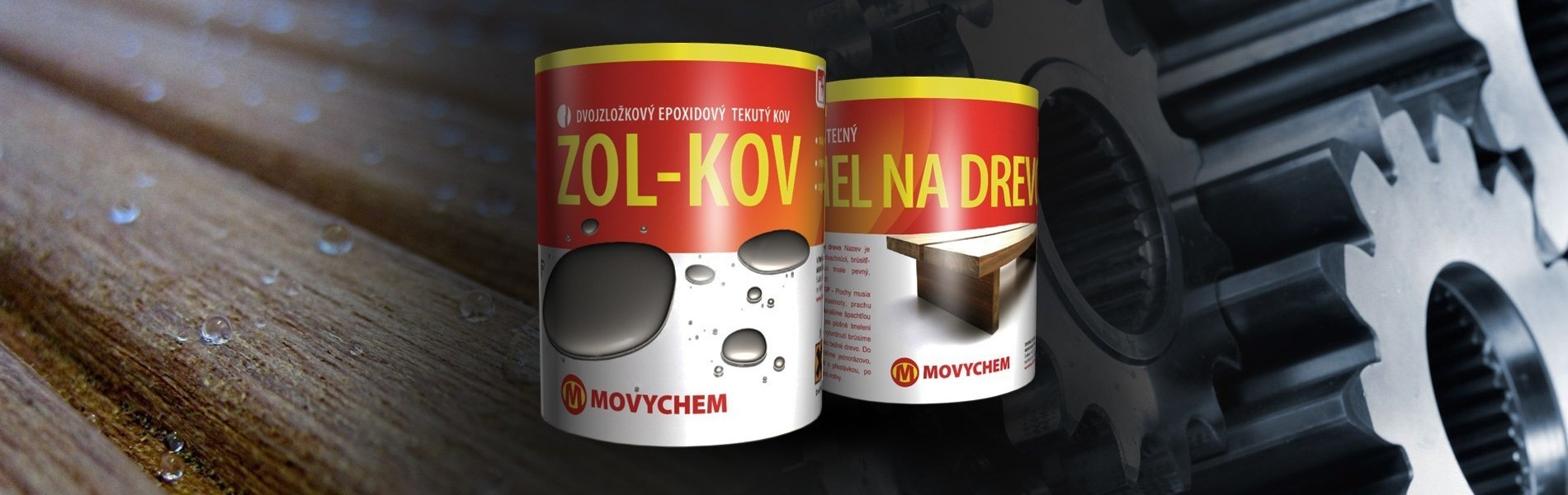 ZOL-KOV dvousložkový epoxidový tekutý kov a tmel na dřevo